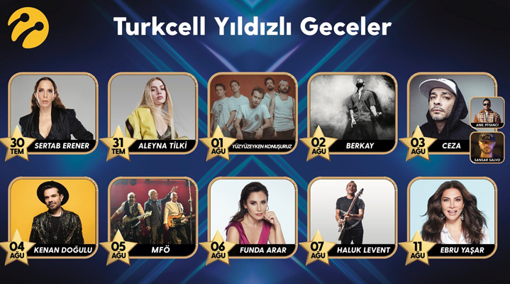 Turkcell’in efsane 'Yıldızlı Geceler’ konserleri  başlıyor
